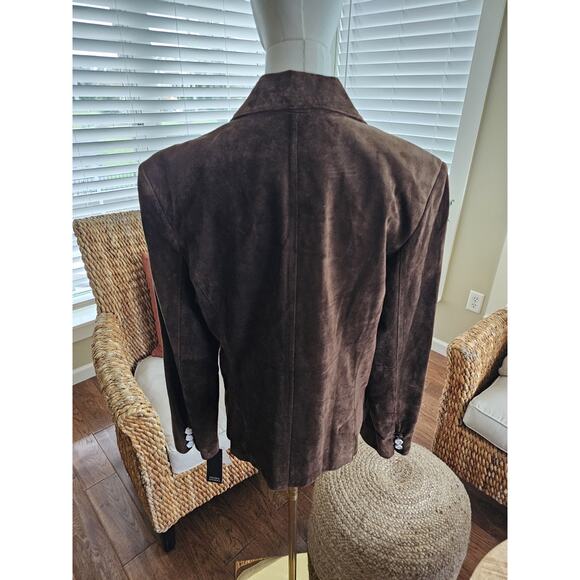 Valerie Stevens Brown Leather Jacket Women's Size XL NWT Vintage Boho - Picture 3 of 16